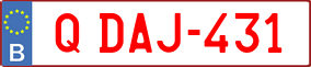 Trailer License Plate